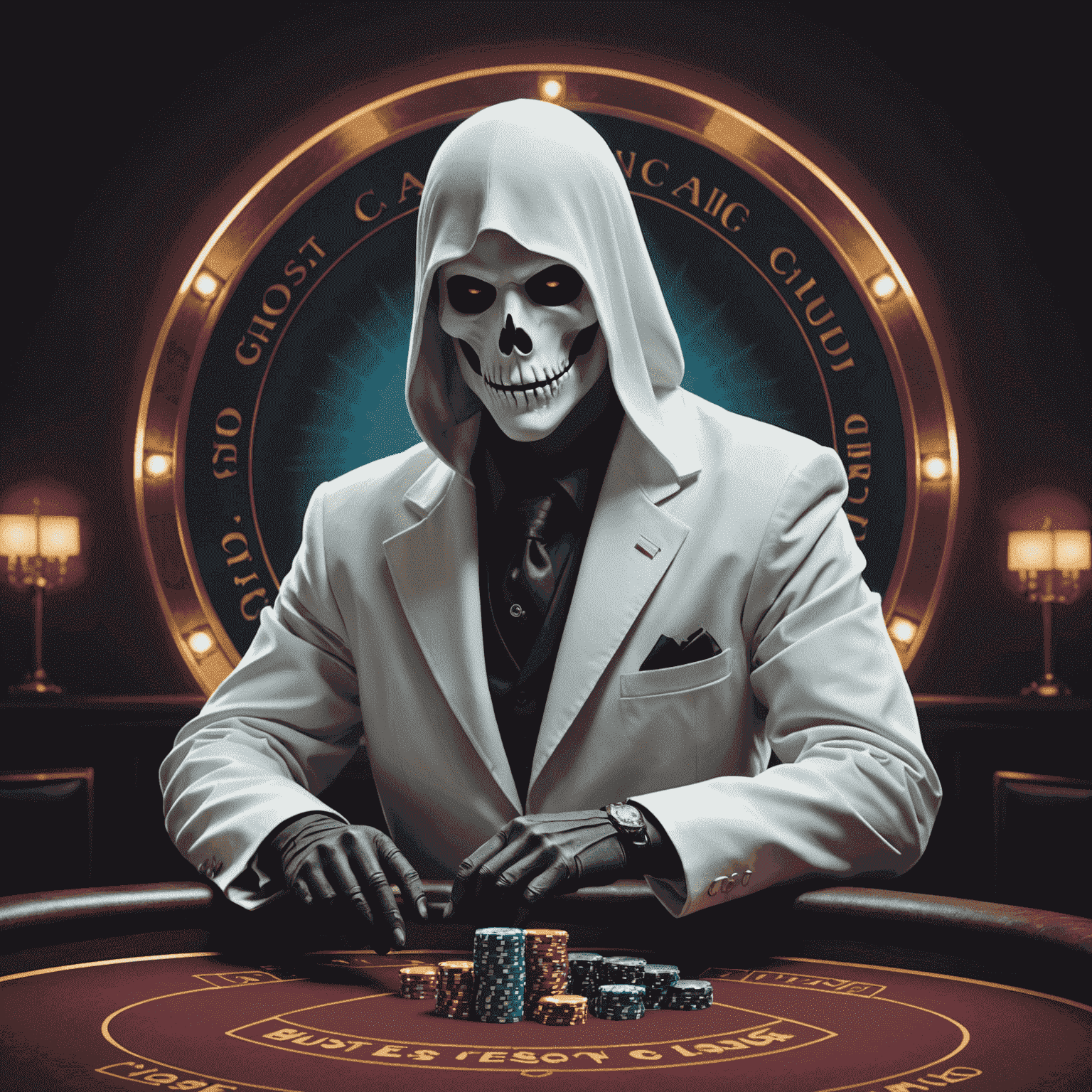 Logo de CasinoGhostClub représentant un fantôme joueur de casino