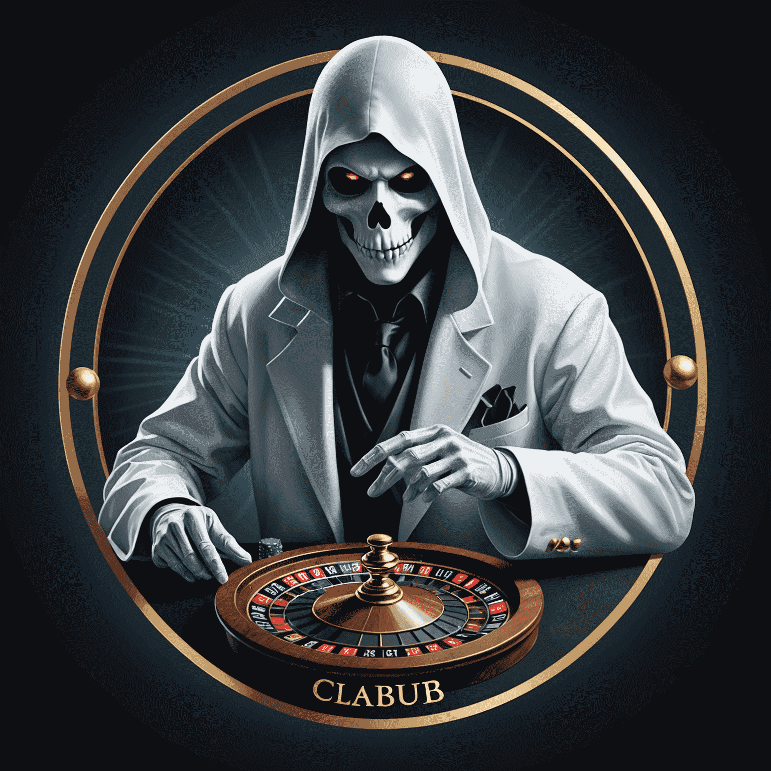 Logo de CasinoGhostClub représentant un fantôme joueur de casino