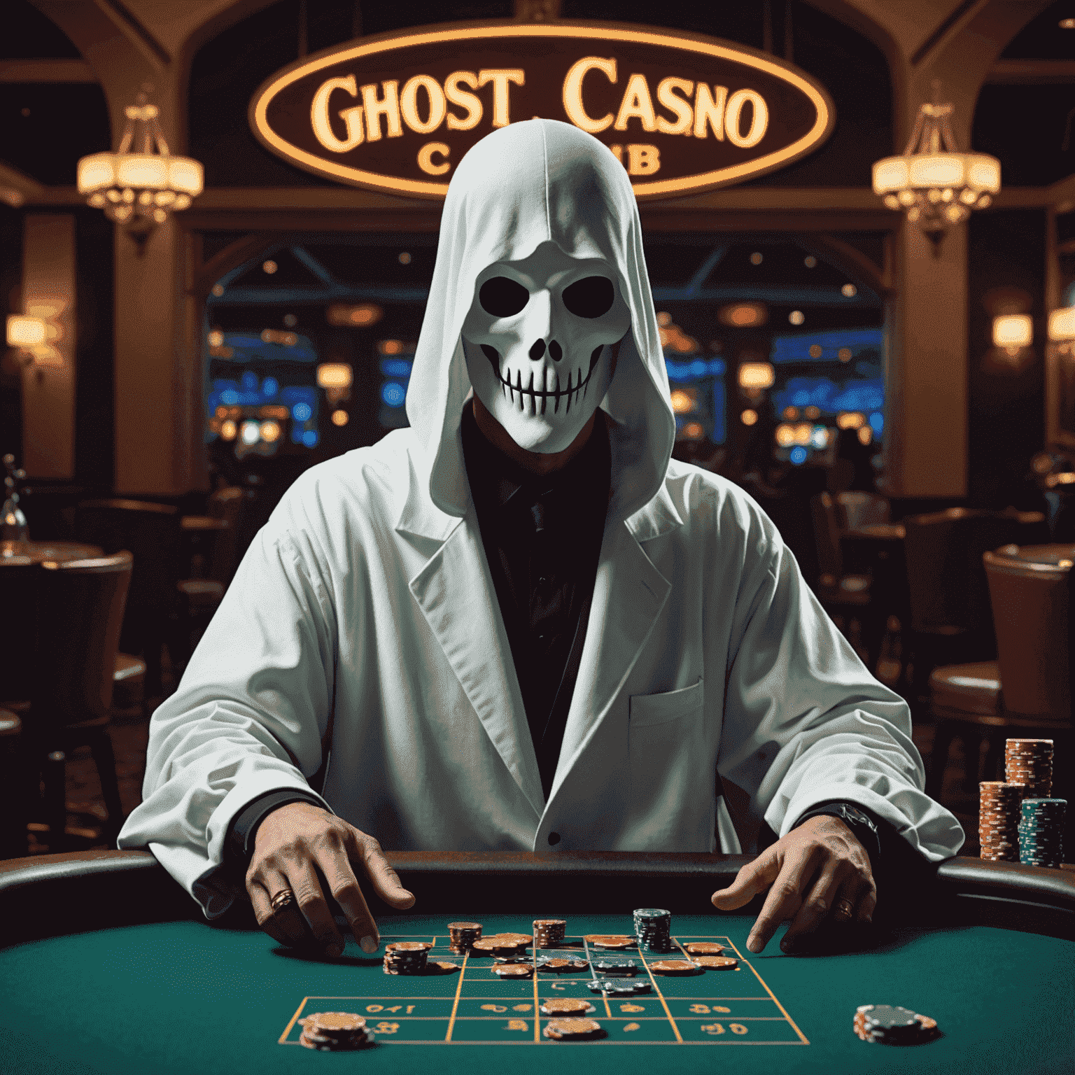 Logo de CasinoGhostClub représentant un fantôme joueur de casino