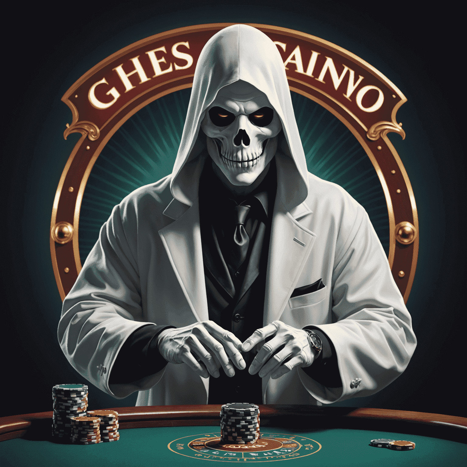 Logo de CasinoGhostClub représentant un fantôme joueur de casino