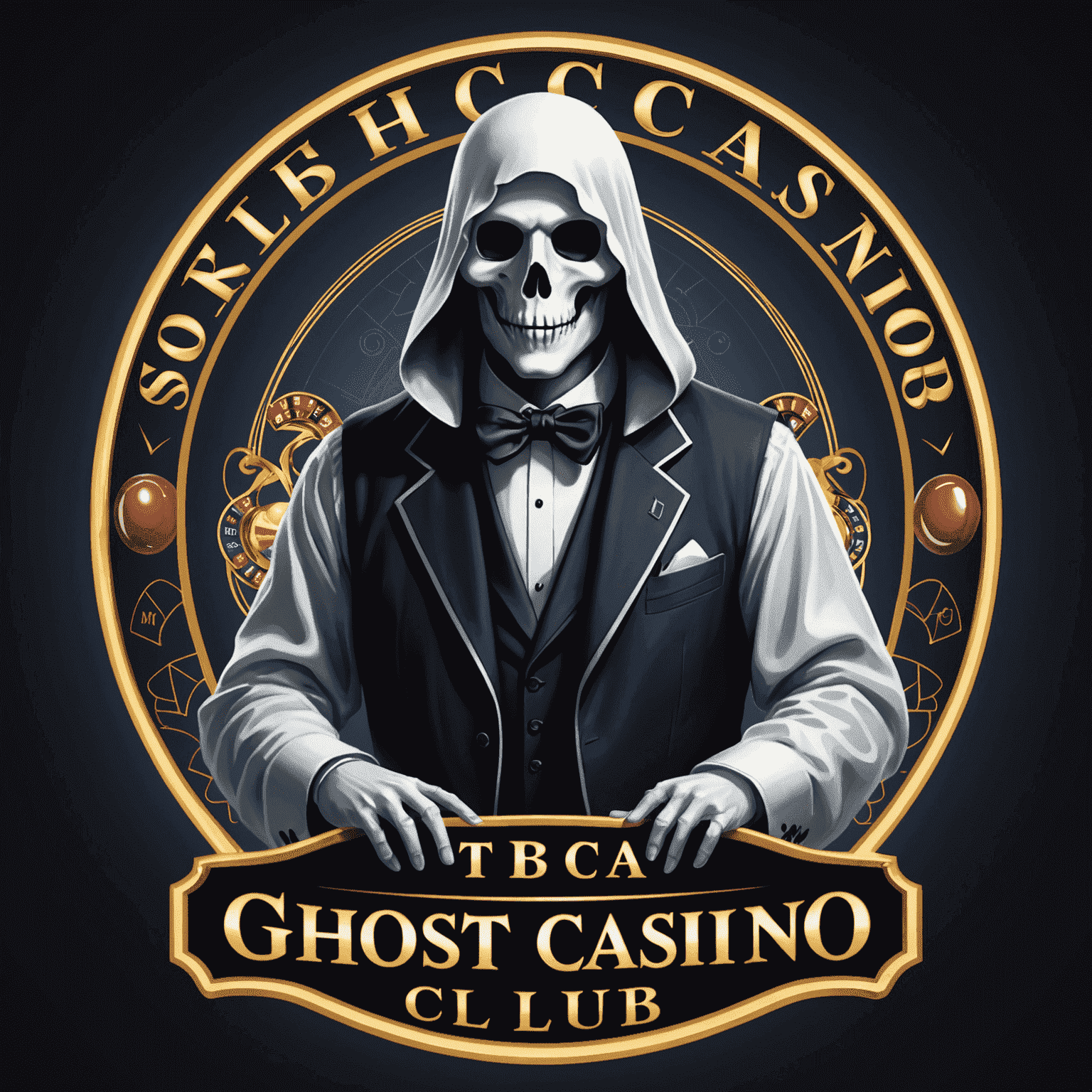 Logo de CasinoGhostClub représentant un fantôme joueur de casino