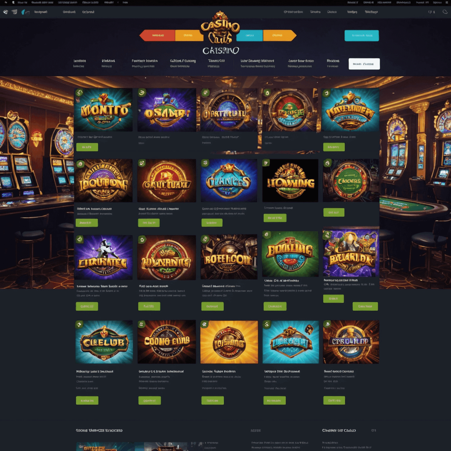 Capture d'écran de la nouvelle interface utilisateur de casinoghostclub.com, montrant un design moderne et convivial